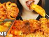 ASMR SPICY SEAFOOD SKEWERS AND SPICY FISH CAKE SOUP 주꾸미,새우,오징어,새송이버섯 꼬치와 팽이버섯(EATING SOUNDS) MUKBANG