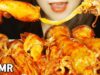 ASMR SPICY SQUID ENOKI MUSHROOM + CHEESE KING OYSTER MUSHROOM (EATING SOUNDS)MUKBANG
