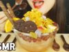 ASMR SPOON + SHAVED ICE 먹는숟가락 팥빙수(EATING SOUNDS)MUKBANG REAL SOUNDS