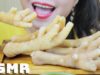 ASMR STEAMED DRAGON CHICKEN FEET WITH GREEN SCALLIONS , EXTREME CRUNCHY EATING SOUNDS | LINH-ASMR