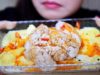 ASMR steamed PIG’S BRAINS with egg (exotic food) SOFT EATING SOUNDS | LINH-ASMR