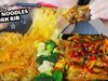 ASMR STIR FRIED GLASS NOODLES X VEGETABLES X ANCIENT PORK RIBS EATING SOUNDS | LINH-ASMR