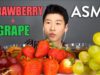 *ASMR* STRAWBERRIES + GRAPES (No Talking) Crunchy + Soft Eating Sounds
