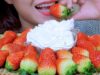 ASMR Strawberries With Whipped Cream EATING SOUNDS | LINH-ASMR