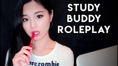 [ASMR] Study Buddy Roleplay – Paper and Pen Sounds, Inaudible Whispers, Keyboard Typing