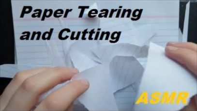 ASMR ? [SUPER SLOW] RIPPING PAPER!! ? ✂ lil bit of Scissoring ✂ – Binaural Sounds