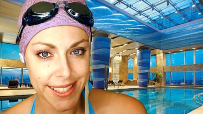 ASMR Swim Team Role Play – Soft Spoken Ear to Ear Tapping, Water, Scratching Sounds