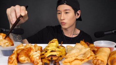 *ASMR* THAI FOOD MUKBANG (No Talking) Eating Sounds | Zach Choi ASMR