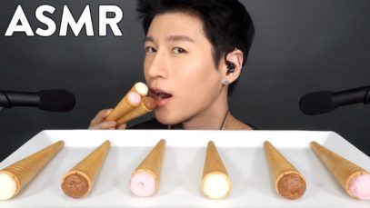 *ASMR* TINGLE CONES (No Talking) CRUNCHY EATING SOUNDS | Zach Choi ASMR
