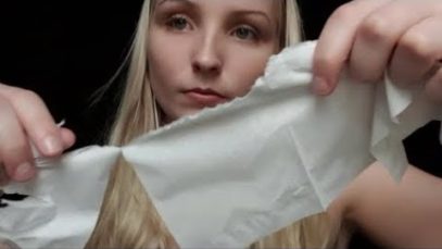 ASMR Tissue Ripping – Tear and Crinkle Paper Sounds