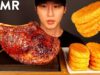 ASMR TOMAHAWK STEAK & HASH BROWNS MUKBANG (No Talking) COOKING & EATING SOUNDS | Zach Choi ASMR