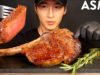 ASMR TOMAHAWK STEAK MUKBANG (No Talking) COOKING & EATING SOUNDS | Zach Choi ASMR