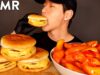 ASMR TRIPLE CHEESEBURGERS & SPICY RICE CAKES MUKBANG (No Talking) EATING SOUNDS | Zach Choi ASMR