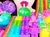 ASMR UNICORN DESSERTS *유니콘 디저트* 레고 코하쿠토, 무지개 젤리, 왁스병 색깔 먹방 RAINBOW JELLY, WAX BOTTLE E EATING SOUNDS