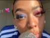 ASMR | Up close applying Lipgloss, breathy tongue clicking (lots of mouth sounds!) NO TALKING