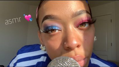 ASMR | Up close applying Lipgloss, breathy tongue clicking (lots of mouth sounds!) NO TALKING