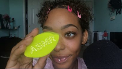 ASMR | Up Close Repeating ‘Blend’ & ‘Beauty Blender’ | Personal Attention | Slight Mouth Sounds