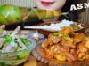 ASMR VIETNAMESE MEAL ( BRAISED SPARE RIBS  &  BAMBOO SHOOT SOUP ) EATING SOUND | LINH-ASMR