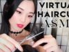 [ASMR] Virtual Haircut with REAL Hair!
