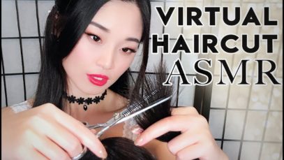 [ASMR] Virtual Haircut with REAL Hair!
