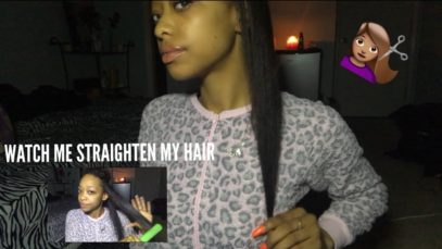 ASMR | WATCH ME STRAIGHTEN MY CURLY HAIR