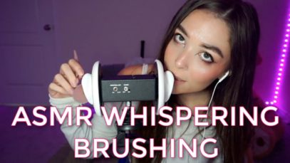 |ASMR| WHISPERING AND BRUSHING SWEET SOFT WHISPERS #ASMR