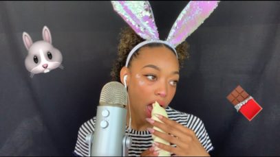 ASMR | White Chocolate Easter Bunny ??✨ | Eating Sounds ?