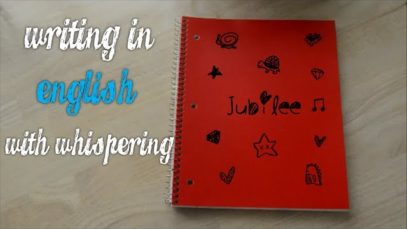 ASMR – Writing in English while whispering *scratching sounds*