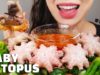 BABY OCTOPUS ASMR  NO TALKING EATING SOUNDS (Mukbang Korean) ㅣ쭈꾸미 숙회 리얼사운드 먹방