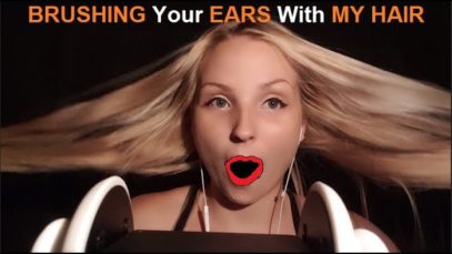Brushing Your Ears With My Hair – 3Dio ASMR- Tingle City