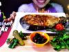 تحدي الباذنجان العملاقه/cheesy Biggest EGGPLANT stuffed meat&cheese