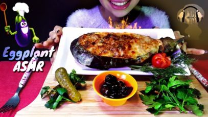 تحدي الباذنجان العملاقه/cheesy Biggest EGGPLANT stuffed meat&cheese