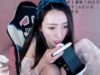 Chinese ASMR,eat bubble gum,mouth sound,wet hand massage[雪儿圆圆圆 ASMR]