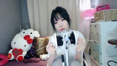 Chinese ASMR,mouth sound,ear cleaning&brushing,eat lollipop[猫仙儿ASMR]