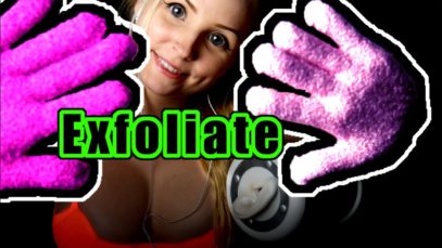 Exfoliating Gloves ASMR – RELAXING TIME IN 4K