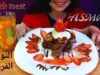 French toast with ice cream and strawberry ASMR| (اصوات الاكل)التوست الفرنسي مع النوتيلا والفراوله