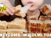 HONEYCOMB ASMR *RICE CAKE TOAST* NO TALKING EATING SOUNDS (Mukbang Korean) ㅣ벌꿀 + 인절미토스트 리얼사운드 먹방