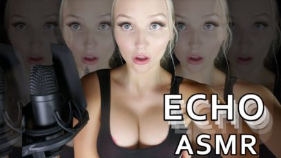 INTENSE ECHO ASMR, Water sounds, Whispers and Mouth sounds
