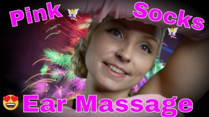 Massaging Your Ear With My Pink Socks | ASMR Network | 4k Ultra HD ASMR