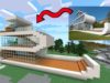 Minecraft ASMR | Building a real modern house + music and rain sounds ⛈️