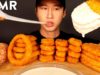MOST POPULAR FOOD FOR ASMR + ALFREDO SAUCE (MOZZARELLA CORN DOG, NUGGETS, ONION RINGS, HASH BROWNS)