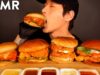 MOST POPULAR FOOD FOR ASMR CHICKEN SANDWICHES (Popeyes, KFC, Chick fil a, McDonalds) No Talking