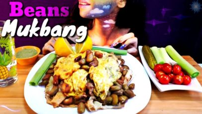 موكبانغ الباقلاء العراقيه بالدهن |Mukbang Eating show