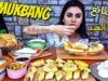 موكبانغ فطور العيد / my breakfast MUKBANG | Eating show |