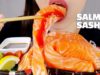 SALMON SASHIMI ASMR NO TALKING EATING SOUNDS MUKBANG KOREAN ㅣ 연어회 노토킹 이팅사운드