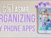 [Satisfying ASMR] Organizing my Phone Apps | What’s on my iPhone 8+