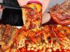 Spicy Enoki Mushroom ASMR 팽이버섯 먹방  NO TALKING EATING SOUNDS MUKBANG