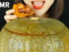 SPICY PUMPKIN SEAFOOD STEAMED(baby octopus, octopus leg, shrimp, scallop, baby squid) MUKBANG