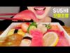 SUSHI ASMR *PLATTER* MUKBANG NO TALKING EATING SOUNDS + 모듬초밥 먹방 리얼사운드 노토킹