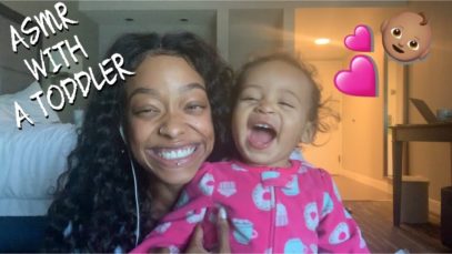 TRYING ASMR WITH A TODDLER (1 YEARS OLD) ???